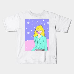 cute girl Kids T-Shirt